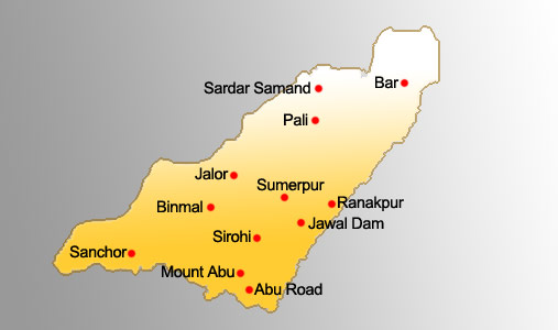 Rajasthan - Godwad Circuit Map