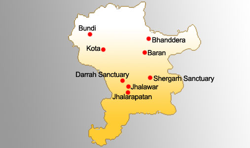 Rajasthan - Hadoti Circuit  Map