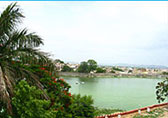 View of Lake Swaroop Sagar From  Hotel Swaroop Vilas, Udaipur