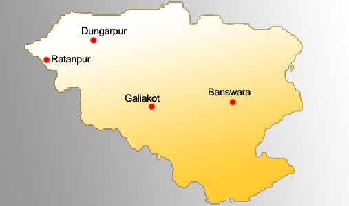Rajasthan - Vagad Circuit Map